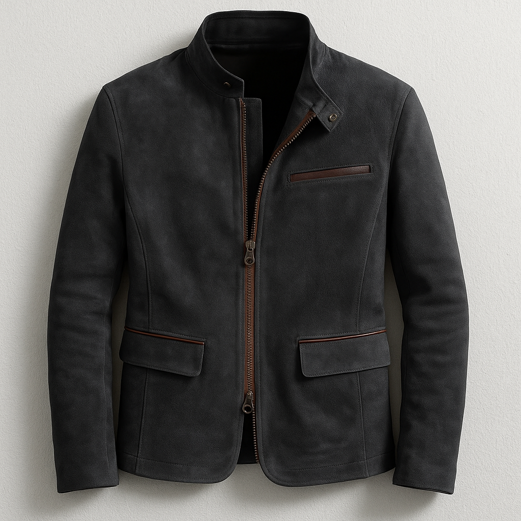 FEDERICO™ | Giacca da uomo in camoscio con zip