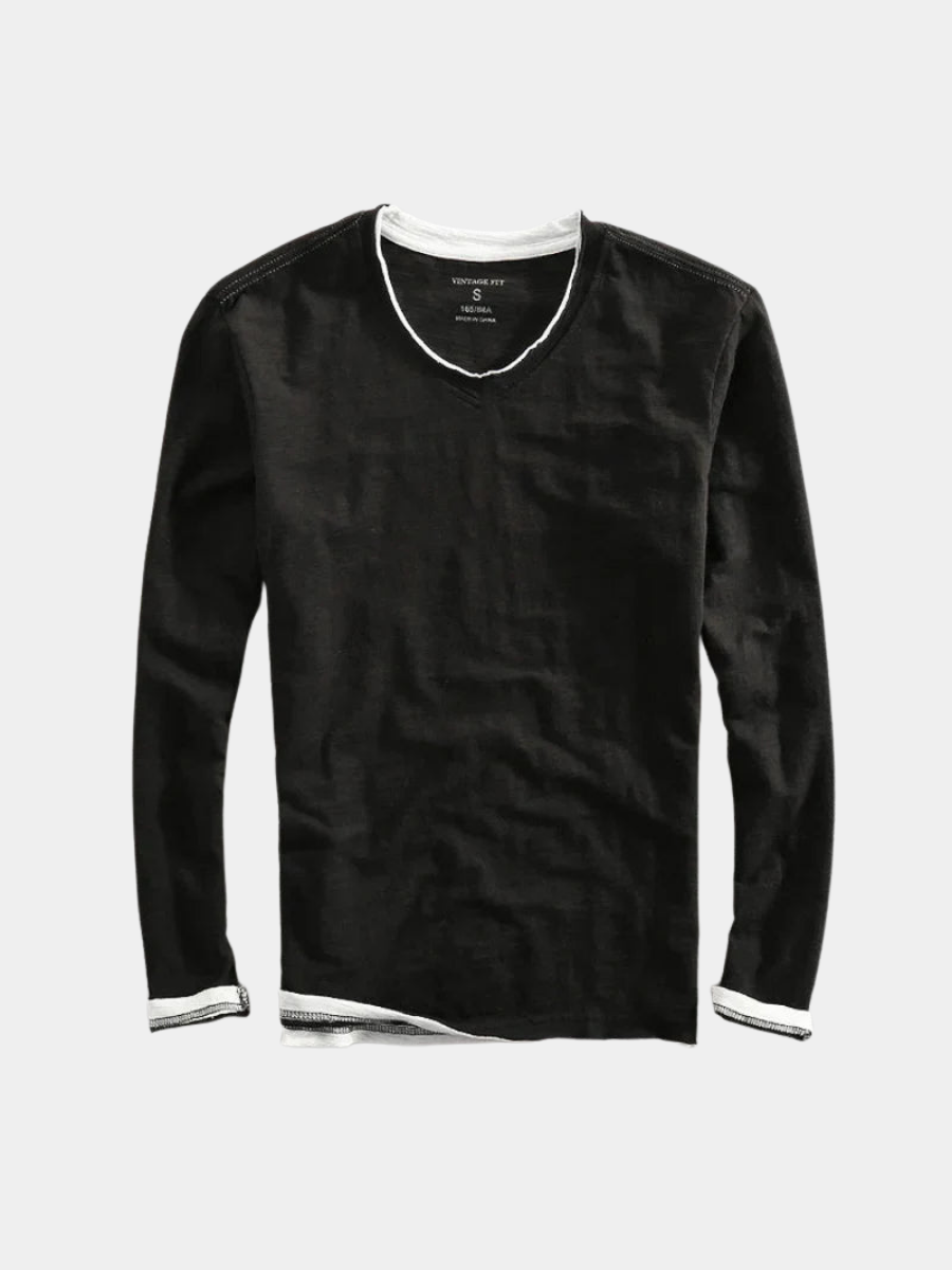 FEDERICO™ | Maglietta in cotone a maniche lunghe
