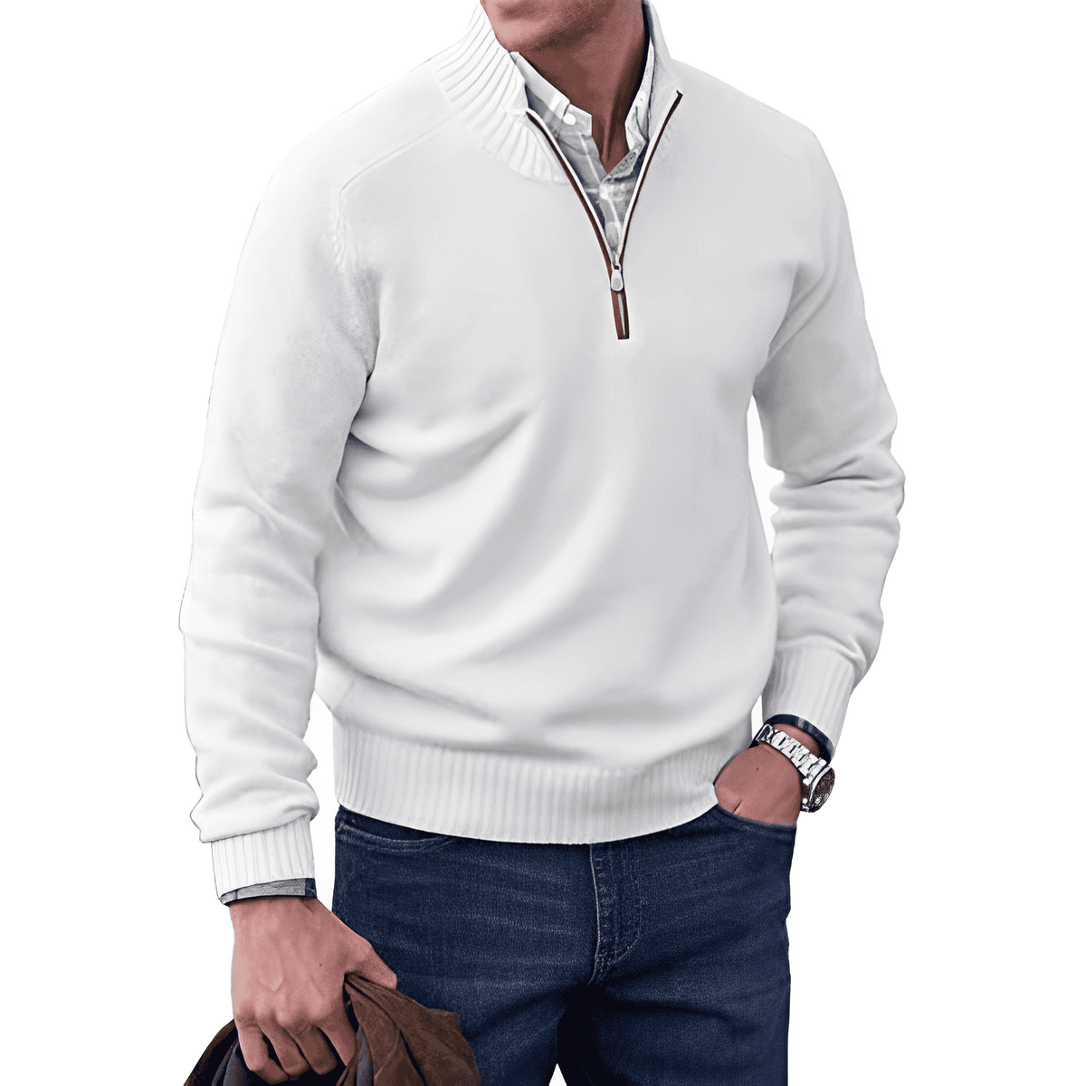 FEDERICO™ | Maglione a collo alto con cerniera