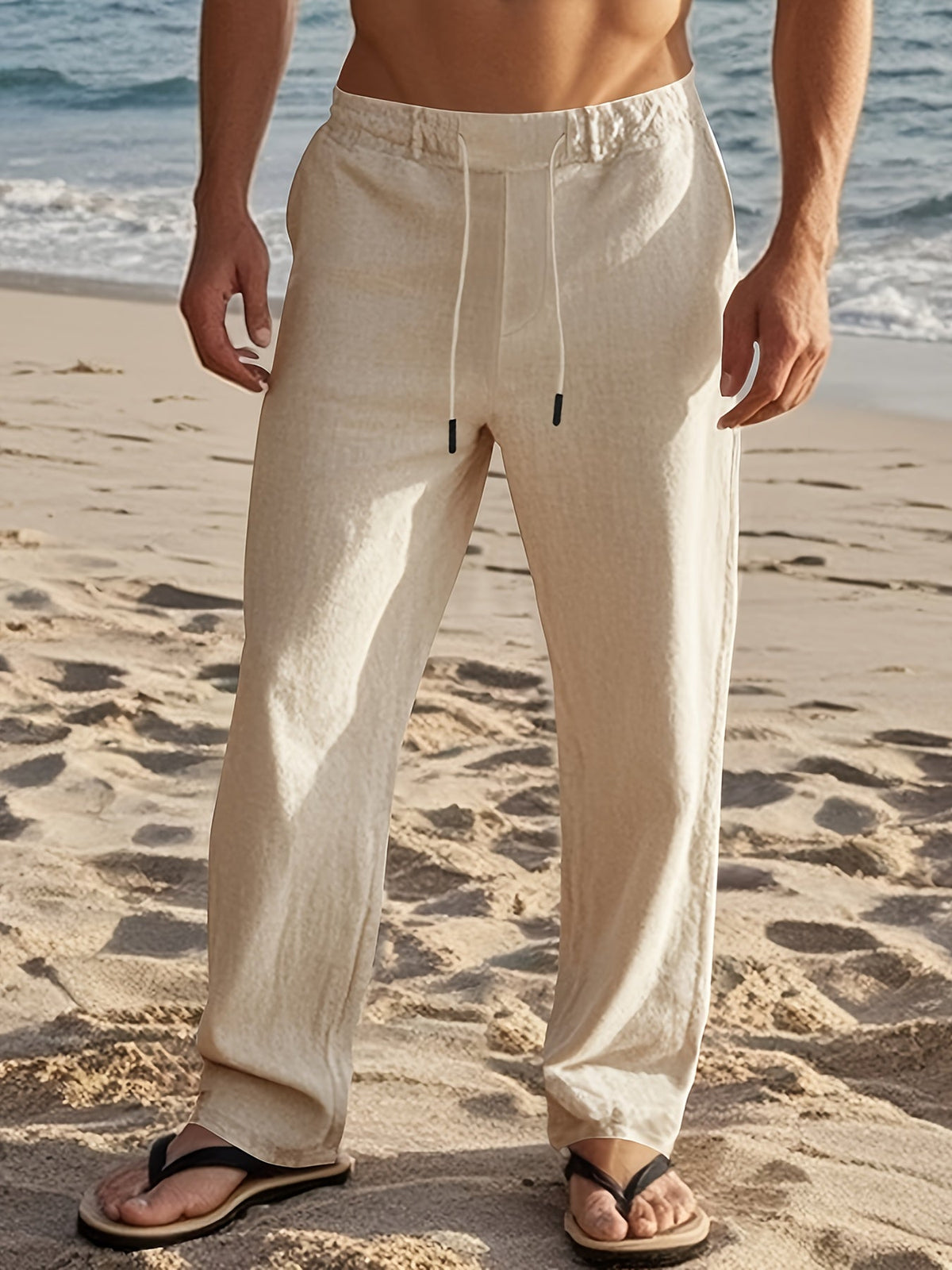 FEDERICO™ | Pantaloni in lino da uomo a vestibilità ampia