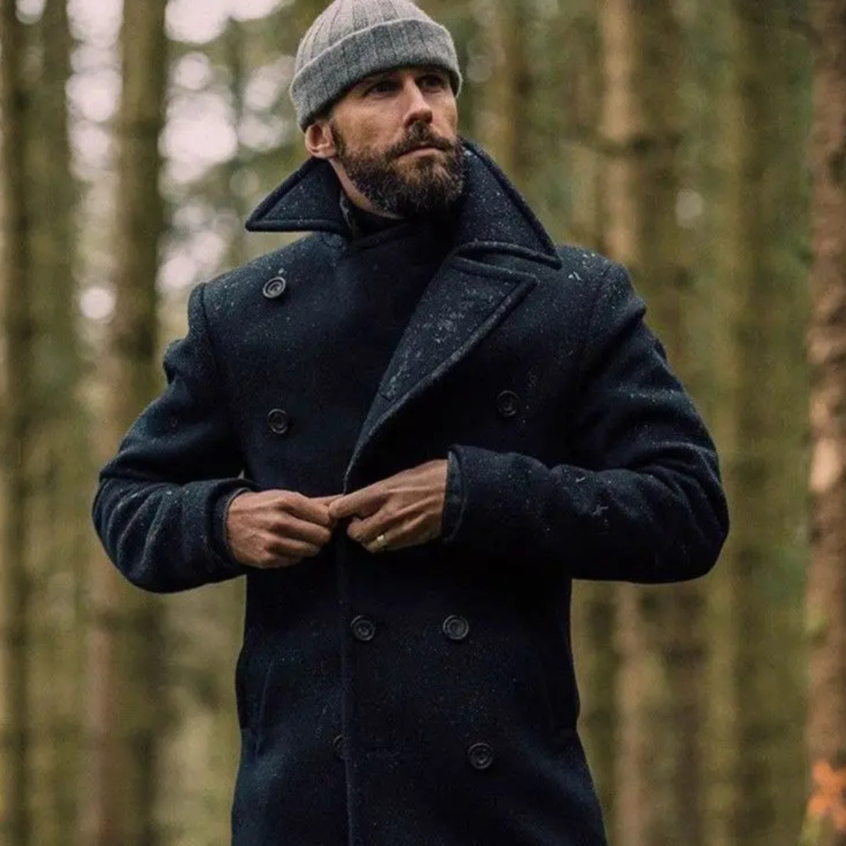 FEDERICO™ | Cappotto in lana modello pea coat