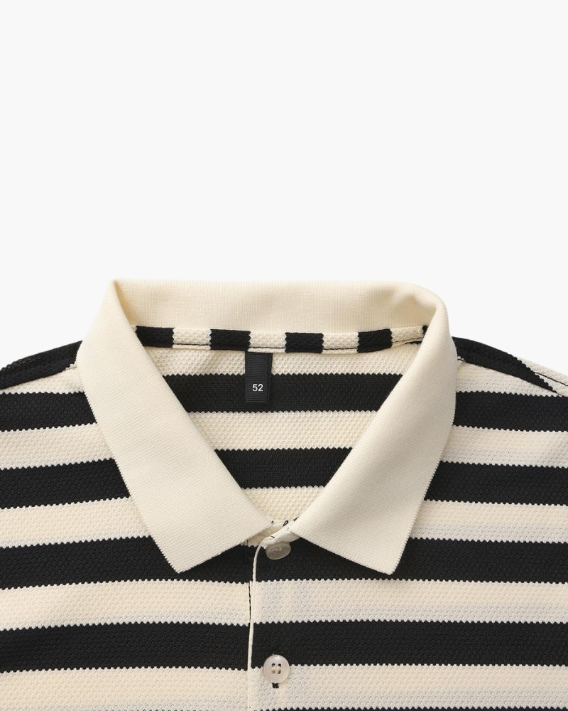 FEDERICO™ | POLO A RIGHE IN STILE COSTIERO