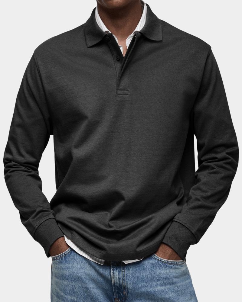 FEDERICO™ | Polo in cotone a maniche lunghe