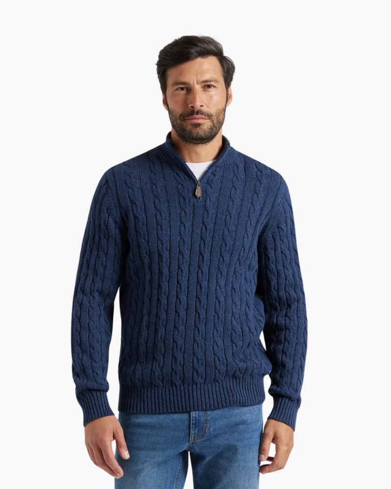 FEDERICO™ | COTONE CON ZIP A METÀ