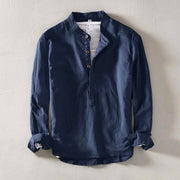 FEDERICO™ | Camicia a maniche corte senza colletto