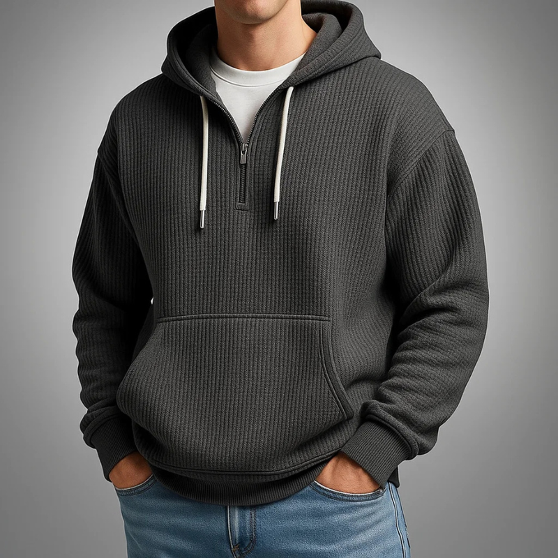 FEDERICO™ | Felpa con cappuccio a maglia a nido d'ape