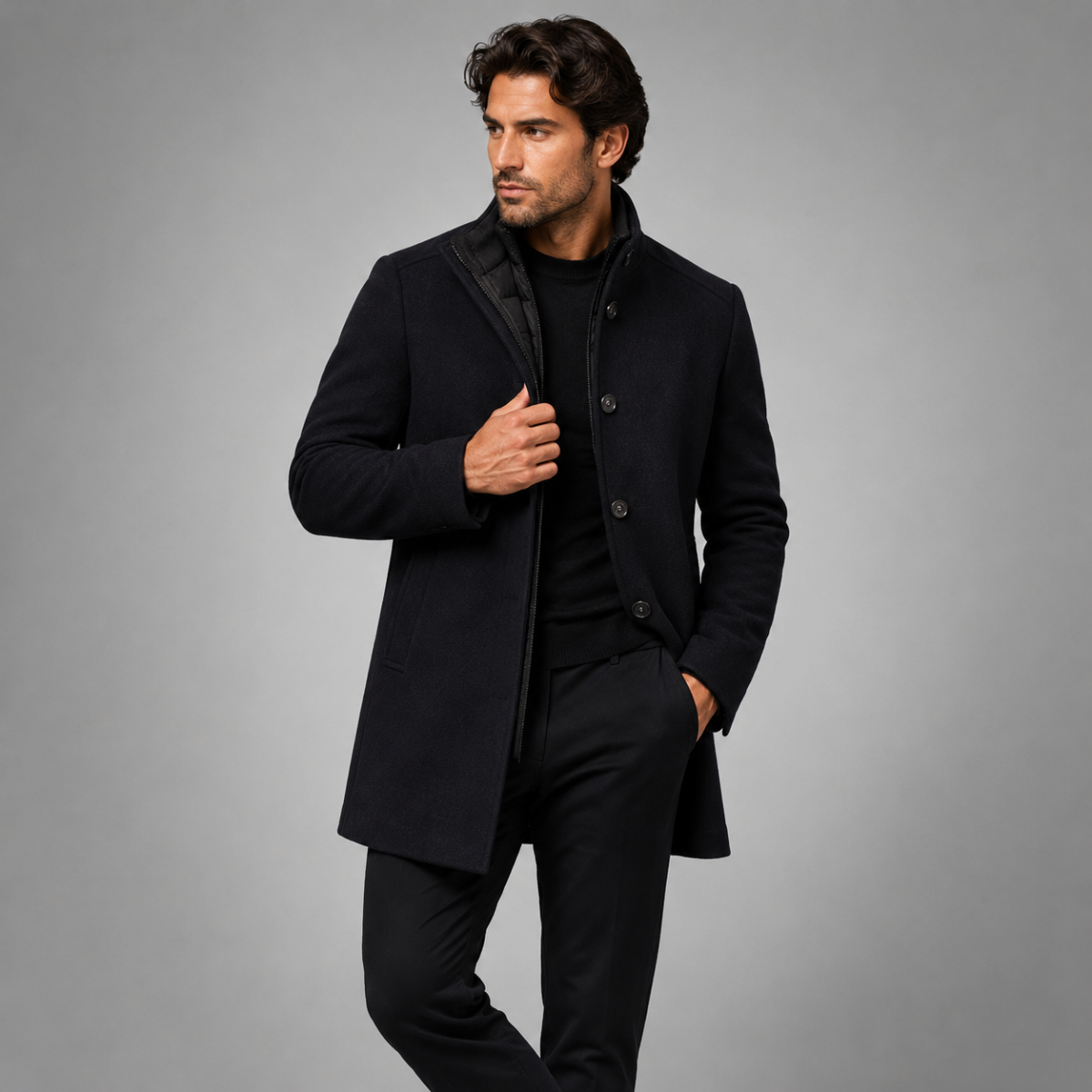 FEDERICO™ | Cappotto uomo elegante in misto lana – struttura sartoriale