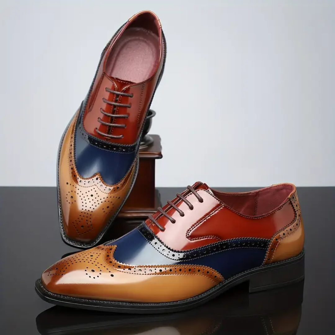 FEDERICO™ | Oxford brogue da uomo con punta a coda di rondine