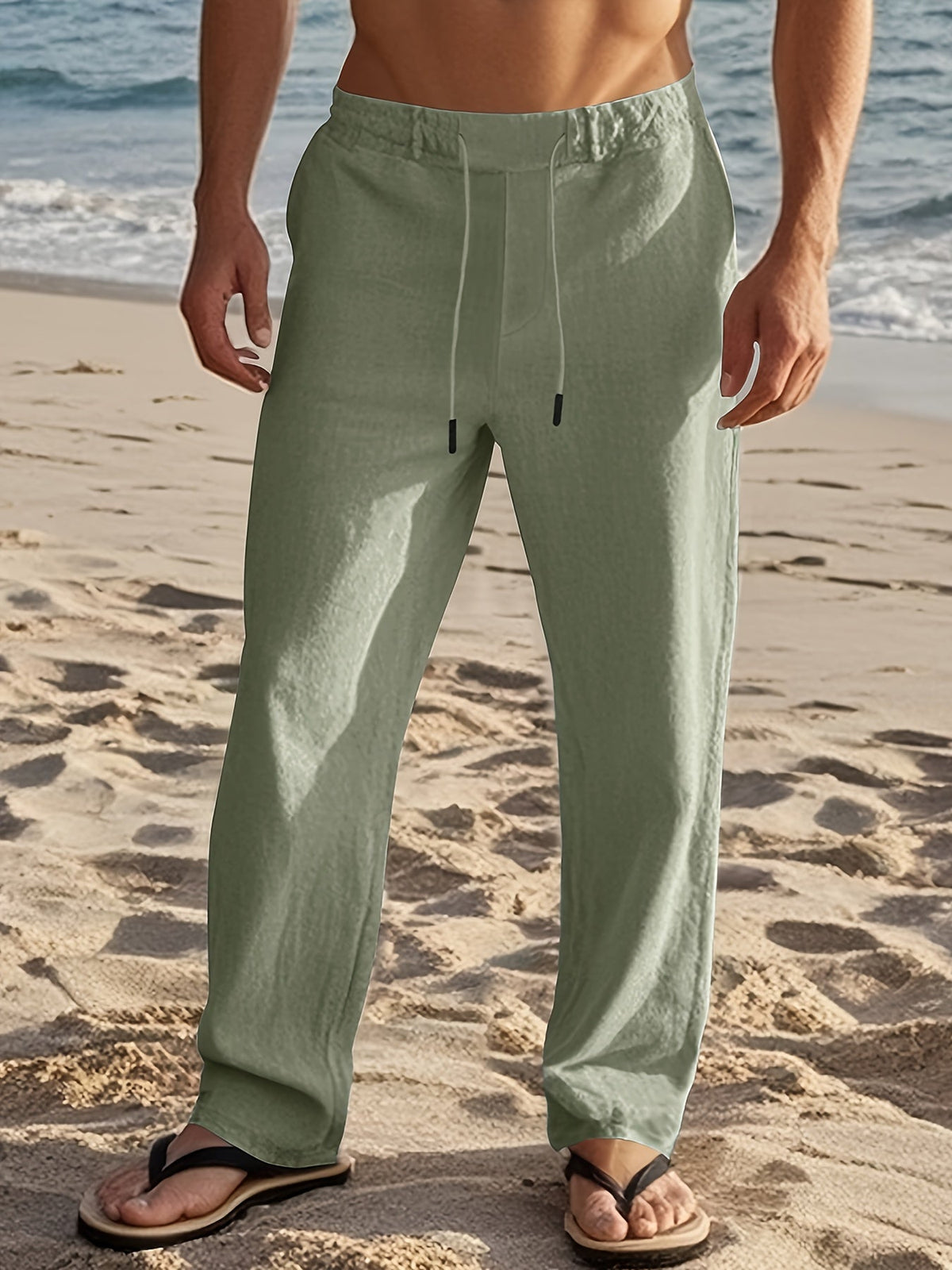 FEDERICO™ | Pantaloni in lino da uomo a vestibilità ampia
