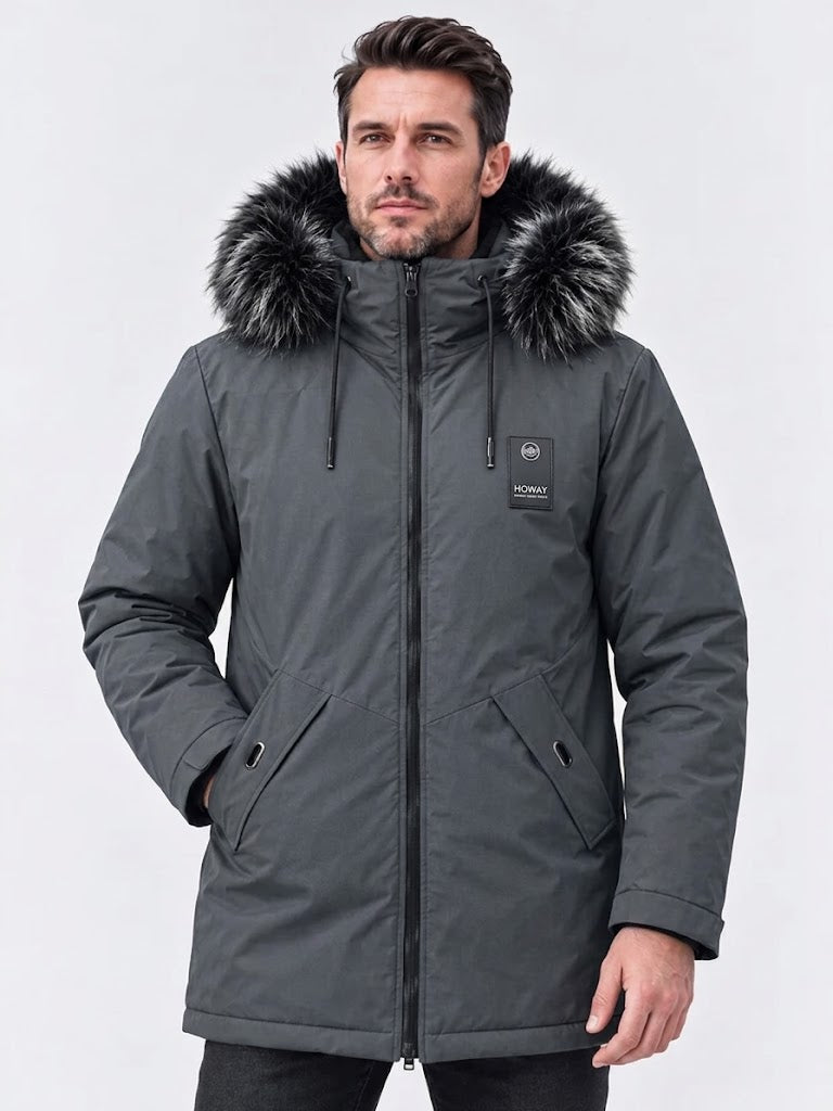 FEDERICO™ | Parka uomo antivento – fodera in peluche, cappuccio rimovibile