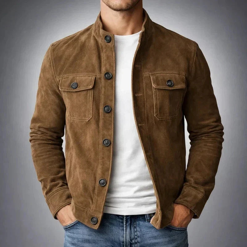 FEDERICO™ | Giacca utility vintage in camoscio