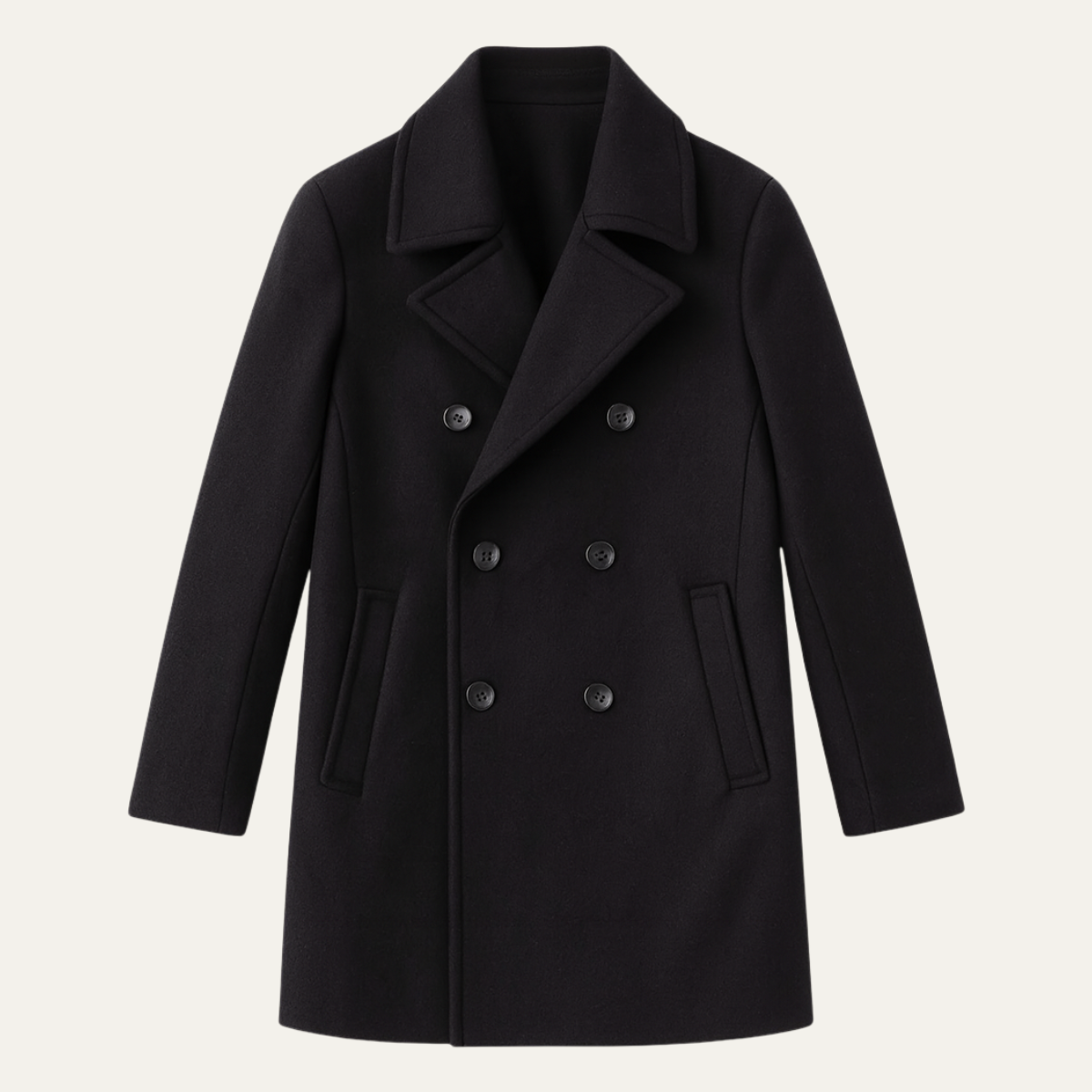 FEDERICO™ | Cappotto in lana modello pea coat