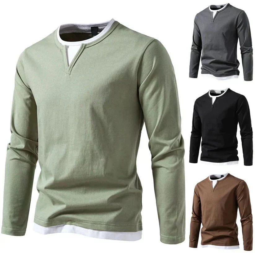 FEDERICO™ | Maglia a maniche lunghe con scollo a V