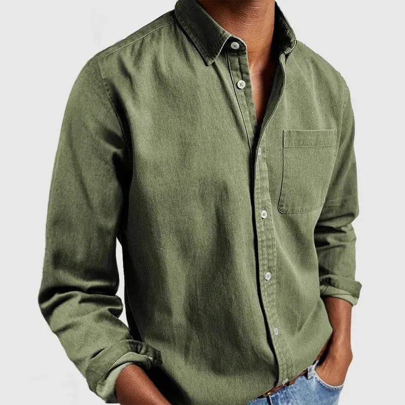 FEDERICO™ | Camicia in cotone Oxford spazzolato