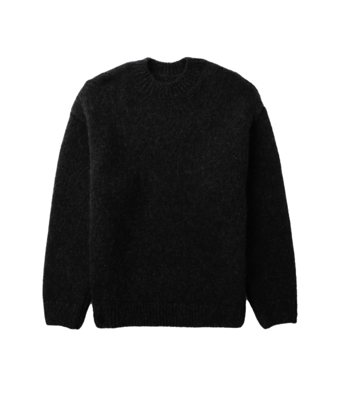 Maglione uomo in misto lana spazzolato