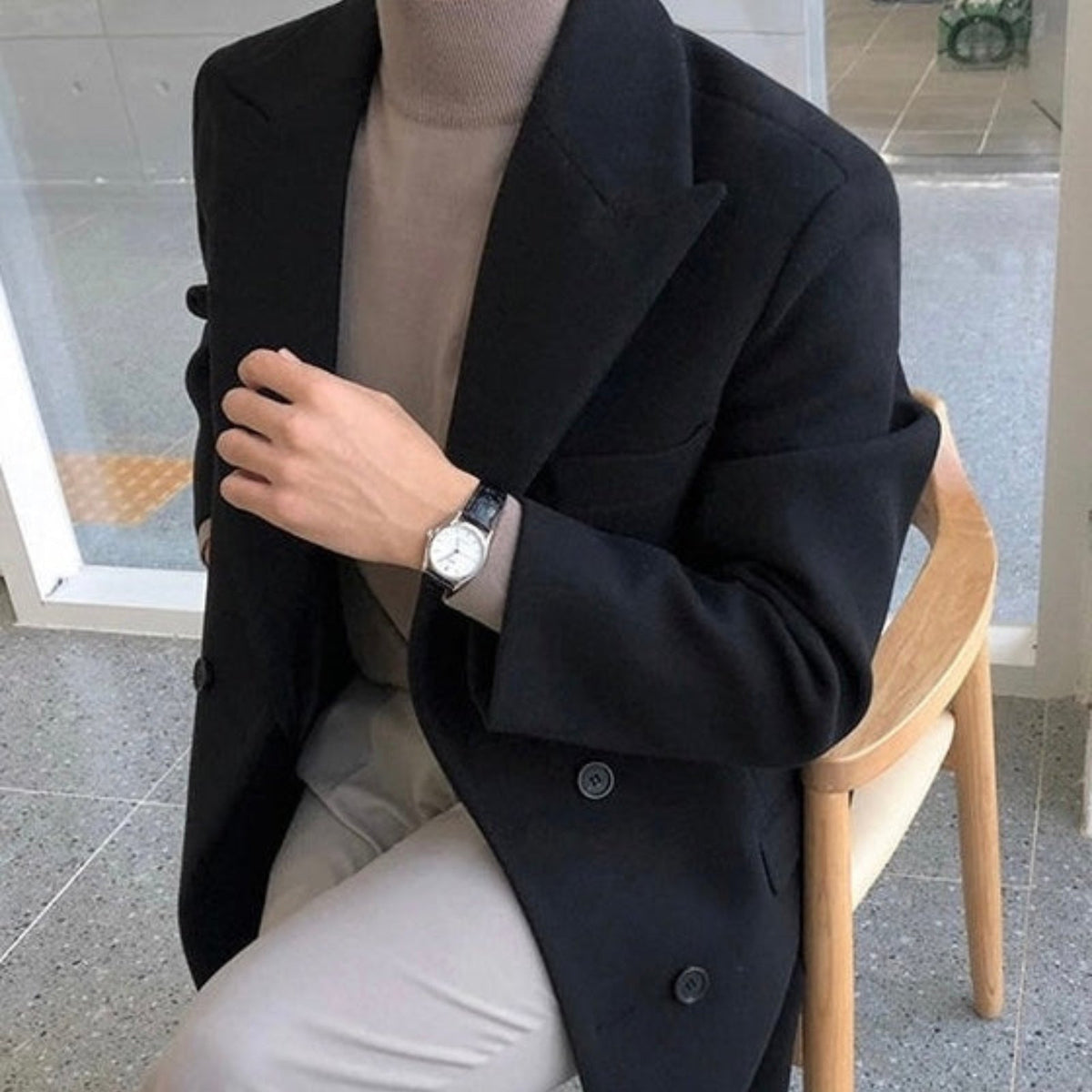 FEDERICO™ | Cappotto in lana doppiopetto