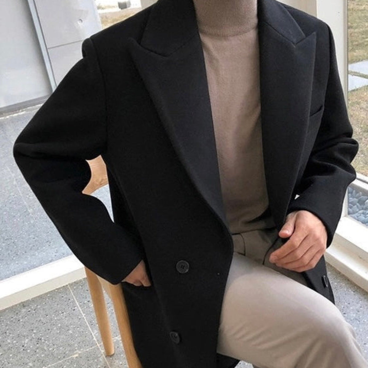 FEDERICO™ | Cappotto in lana doppiopetto