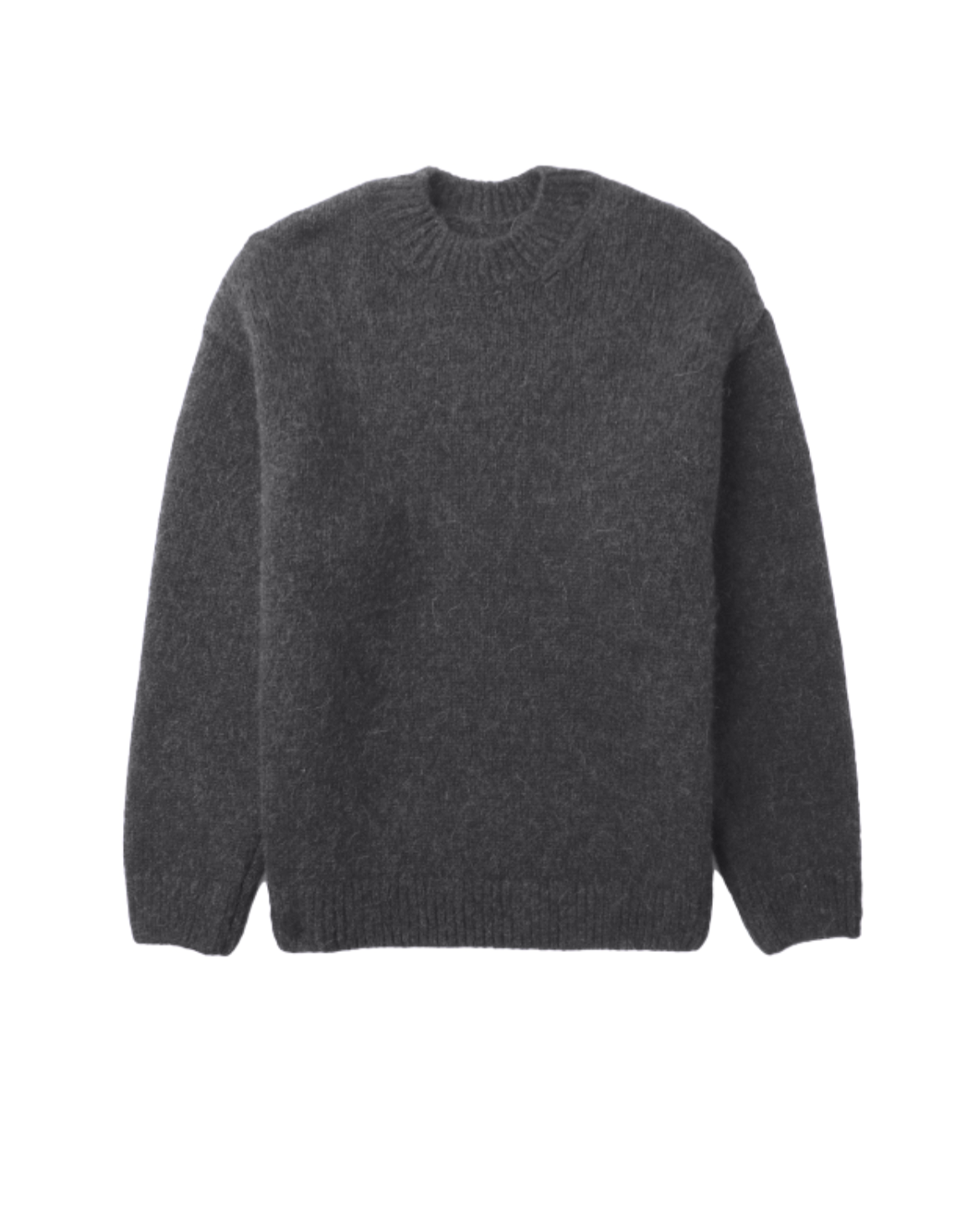 Maglione uomo in misto lana spazzolato