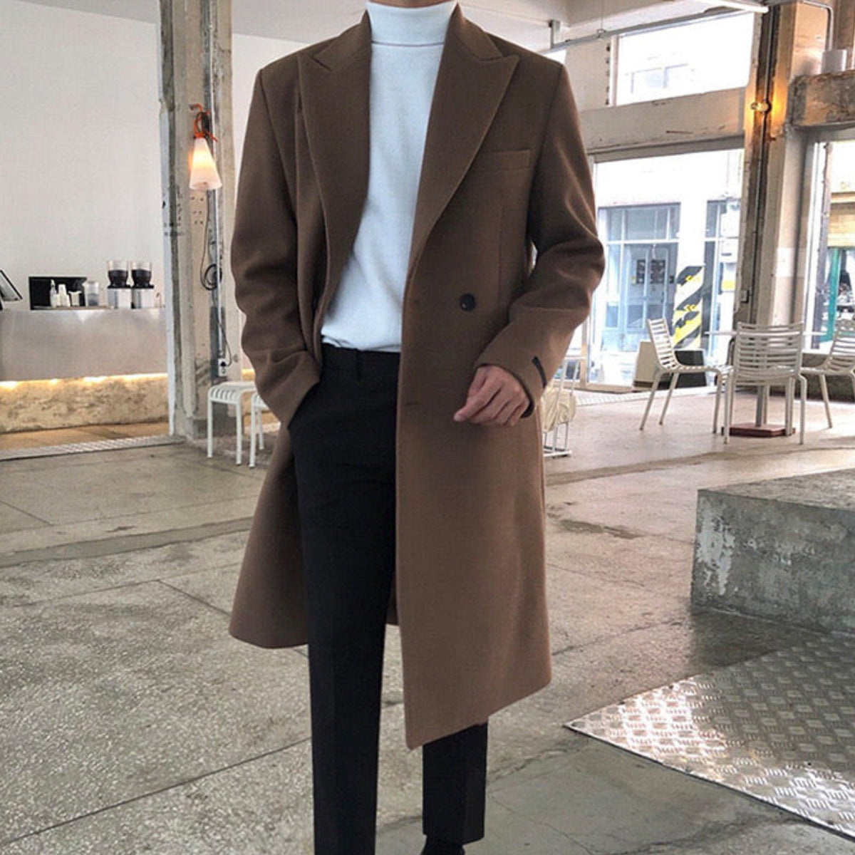 FEDERICO™ | Cappotto in lana doppiopetto