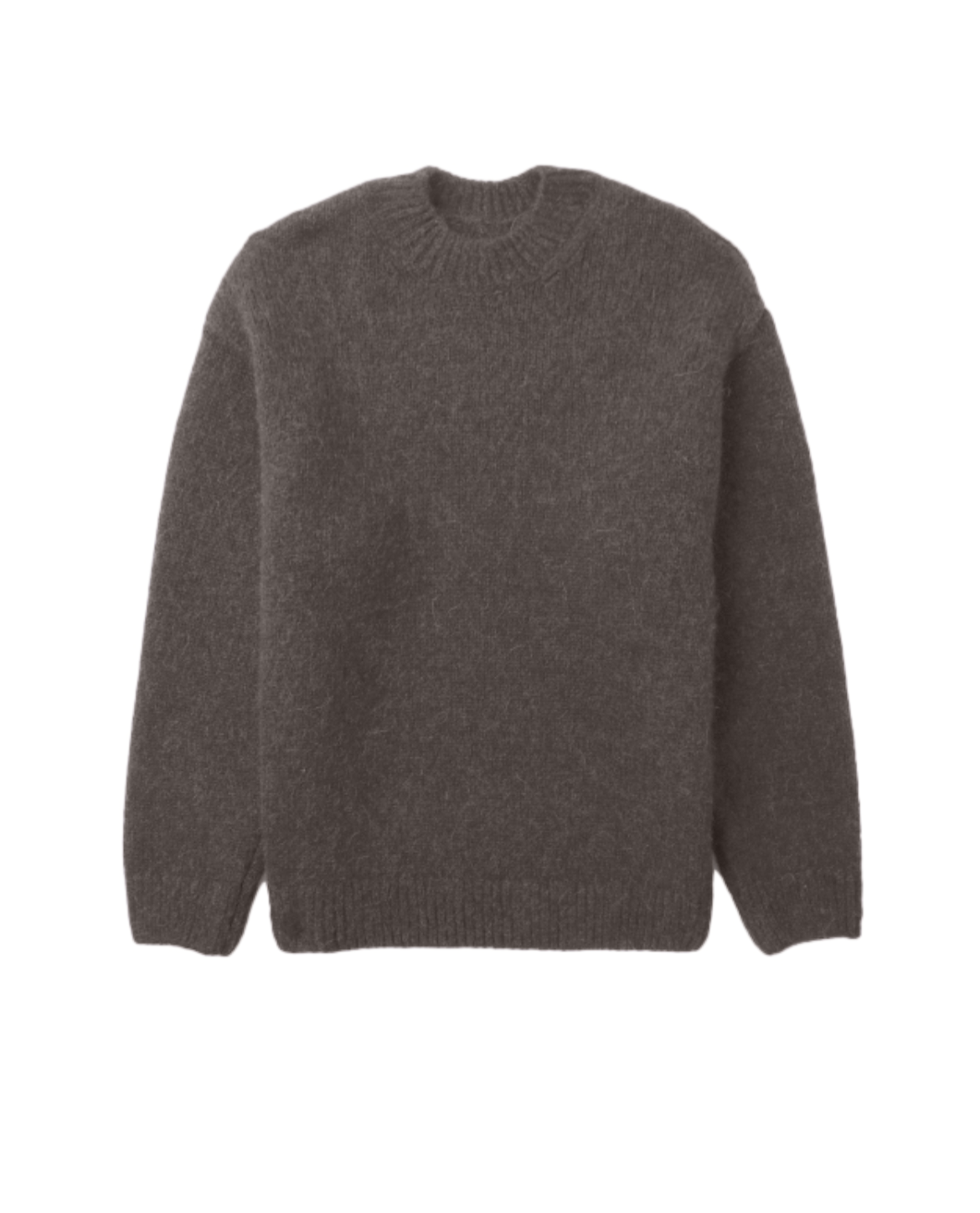 Maglione uomo in misto lana spazzolato
