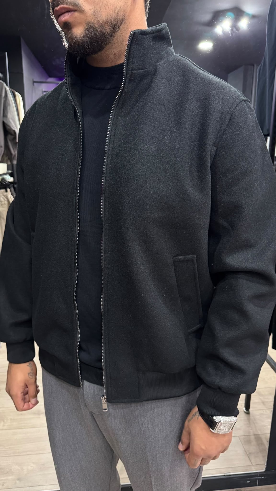 FEDERICO™ | Giacca bomber effetto lana Manhattan