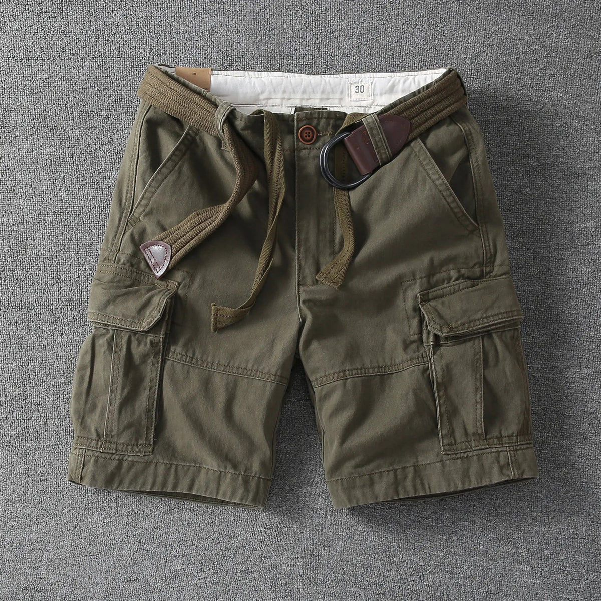 FEDERICO™ | Pantaloncini cargo in cotone da uomo con cintura
