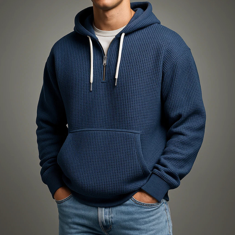 FEDERICO™ | Felpa con cappuccio a maglia a nido d'ape