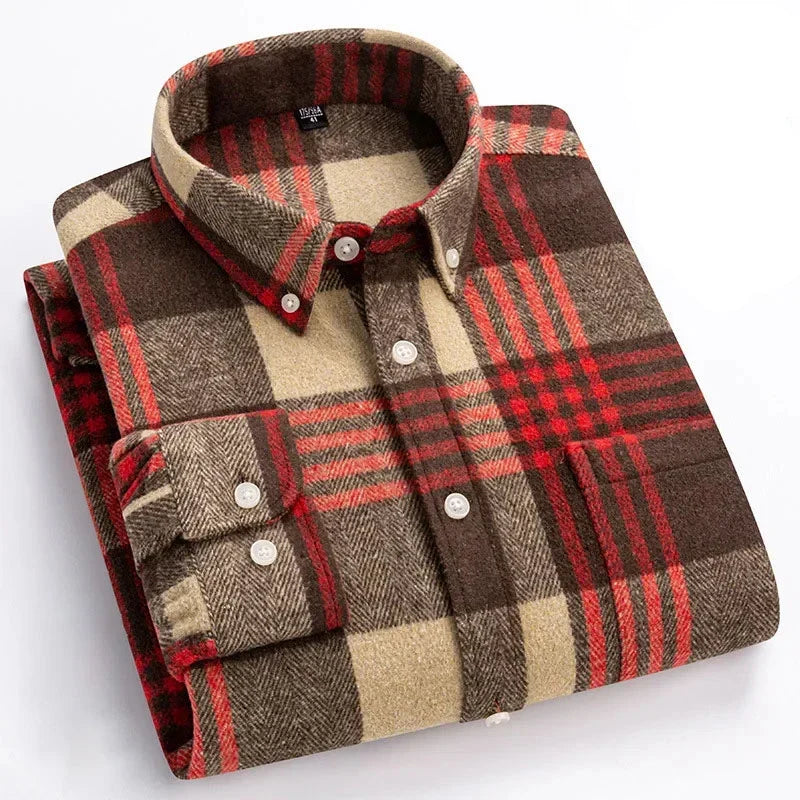FEDERICO™ | Camicia Rockwell in flanella di cotone garzato