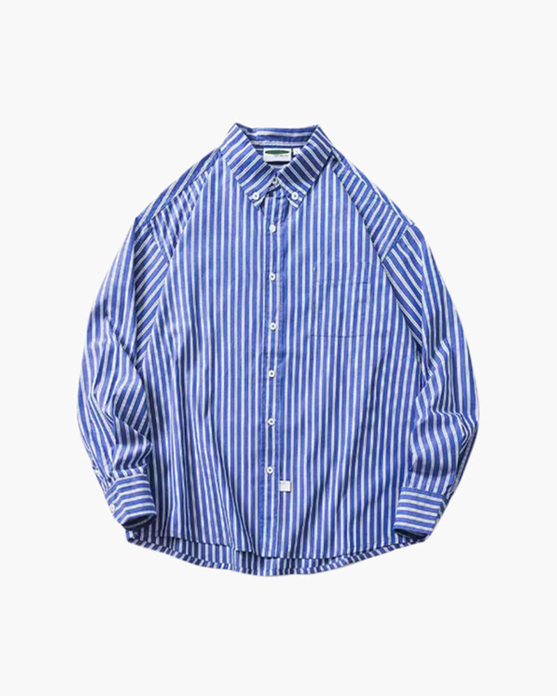 FEDERICO™ | CAMICIA OVERSIZE A RIGHE