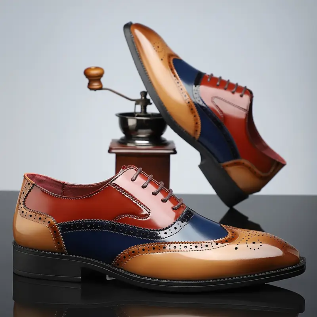 FEDERICO™ | Oxford brogue da uomo con punta a coda di rondine