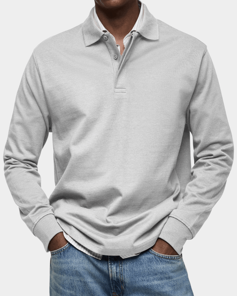 FEDERICO™ | Polo in cotone a maniche lunghe