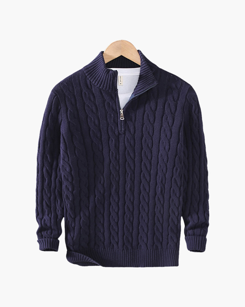 FEDERICO™ | COTONE CON ZIP A METÀ
