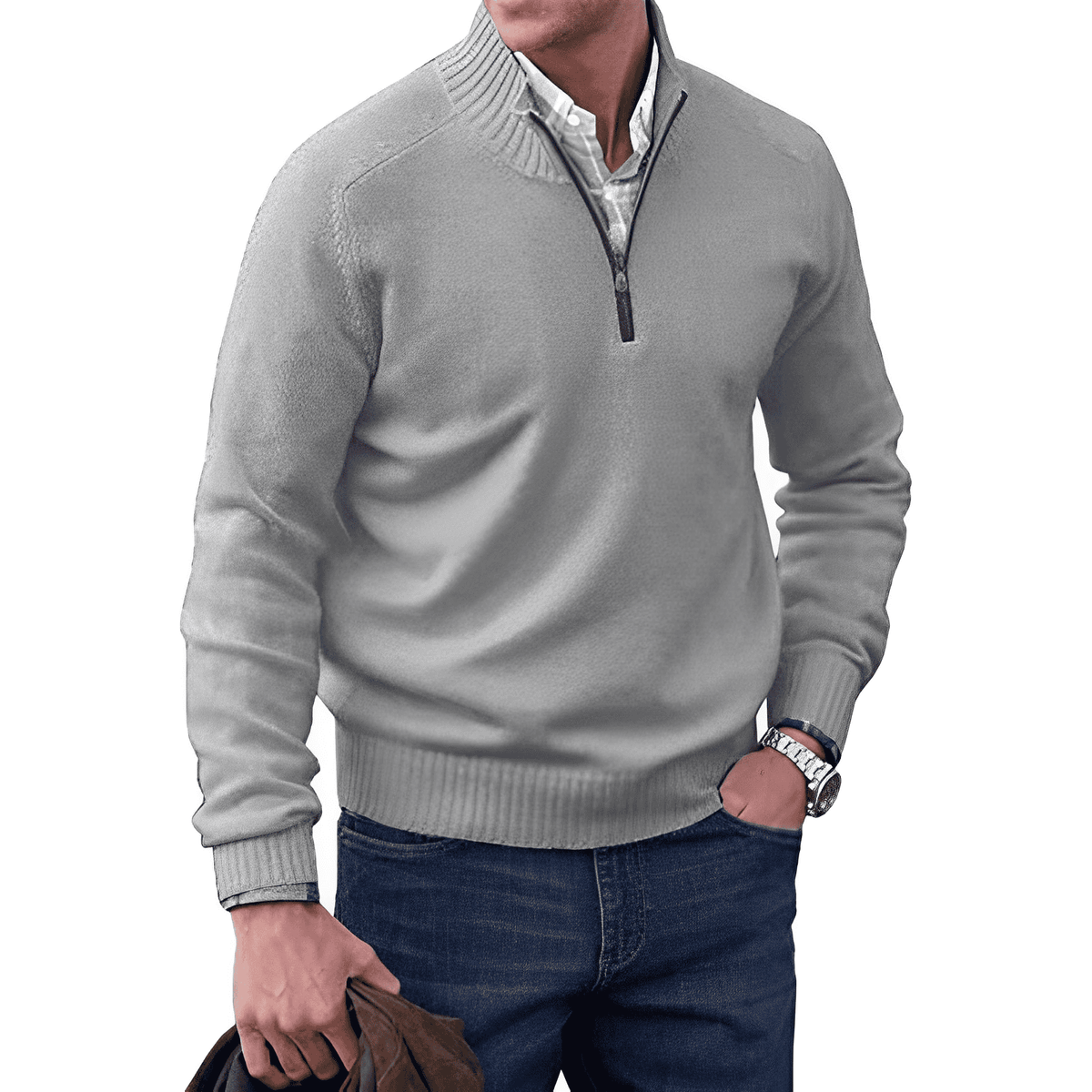 FEDERICO™ | Maglione a collo alto con cerniera