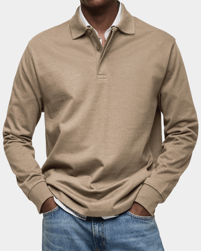 FEDERICO™ | Polo in cotone a maniche lunghe