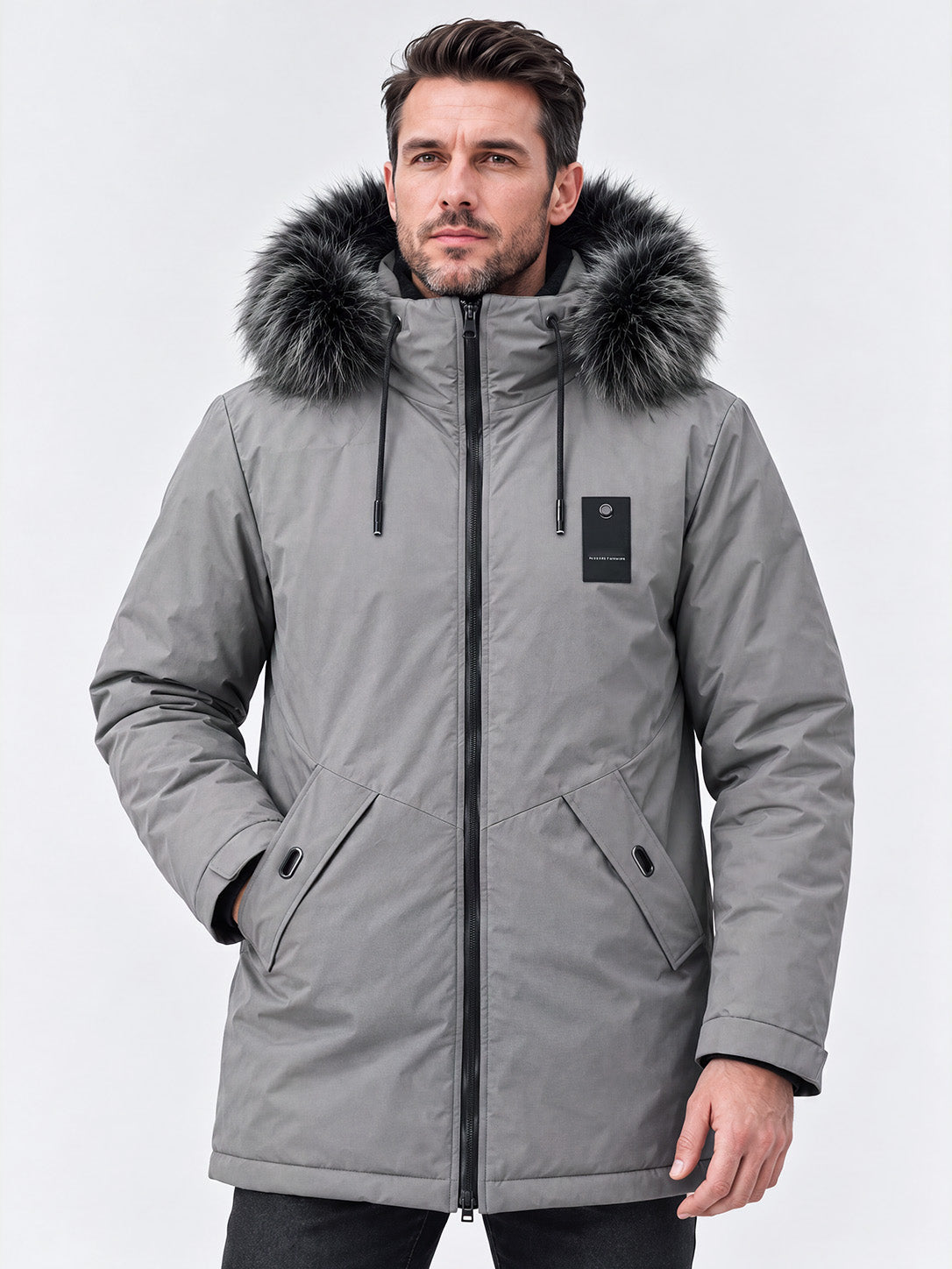 FEDERICO™ | Giacca parka termica antivento da uomo, di media lunghezza, con cappuccio