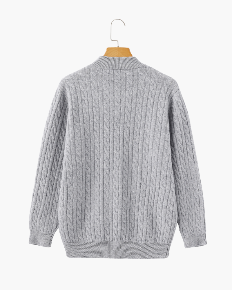 FEDERICO™ | CARDIGAN CON ZIP A METÀ