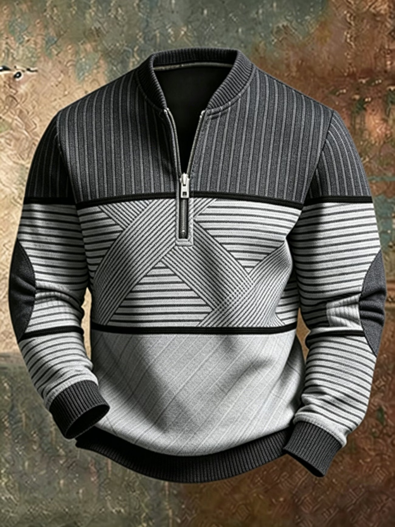 FEDERICO™ | Elegante maglione da uomo con mezza zip