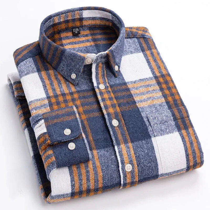 FEDERICO™ | Camicia Rockwell in flanella di cotone garzato
