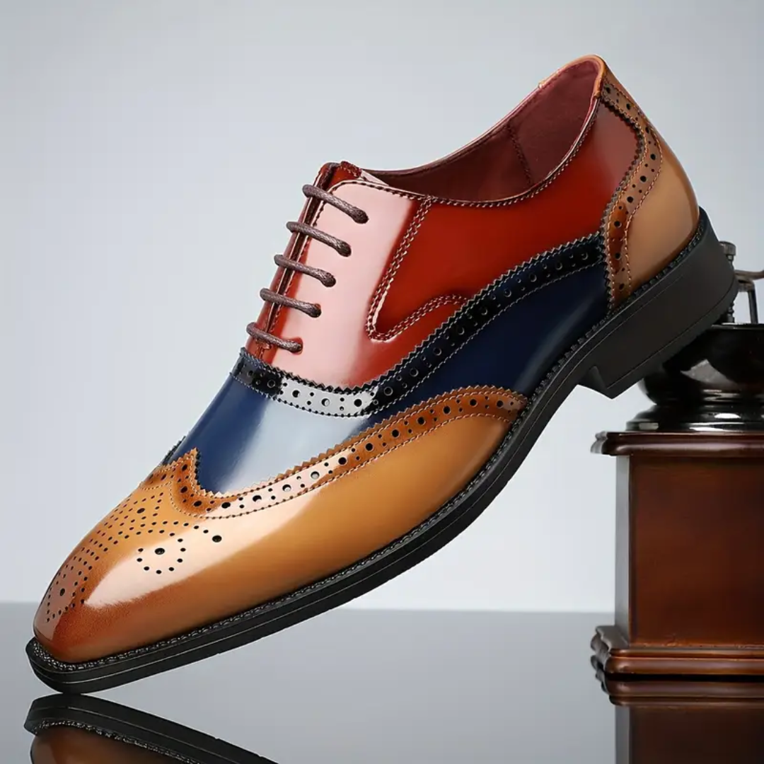 FEDERICO™ | Oxford brogue da uomo con punta a coda di rondine