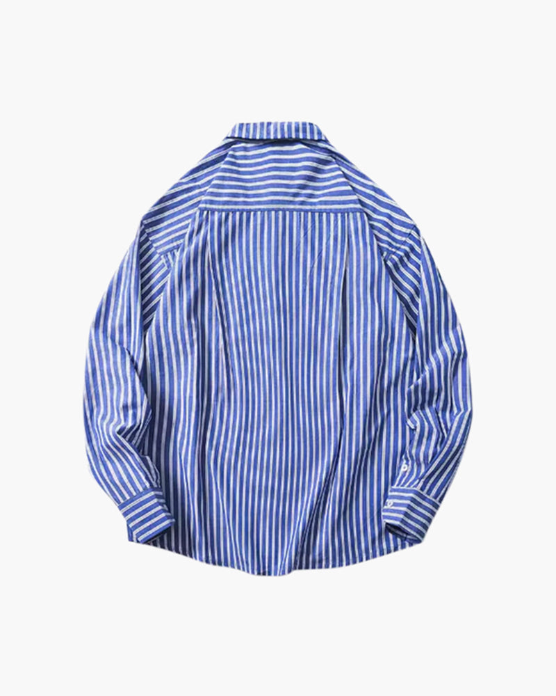 FEDERICO™ | CAMICIA OVERSIZE A RIGHE