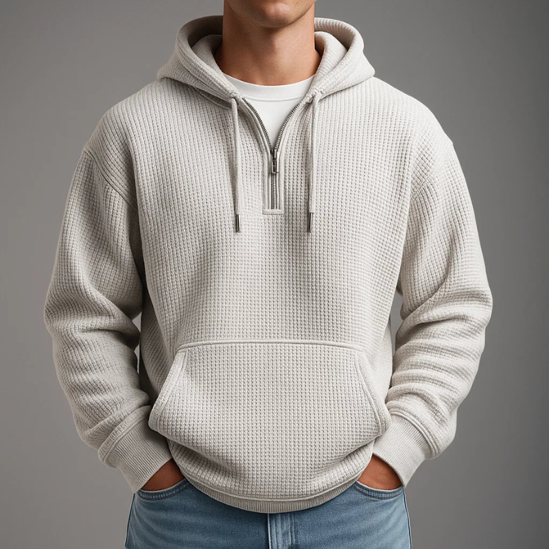 FEDERICO™ | Felpa con cappuccio a maglia a nido d'ape