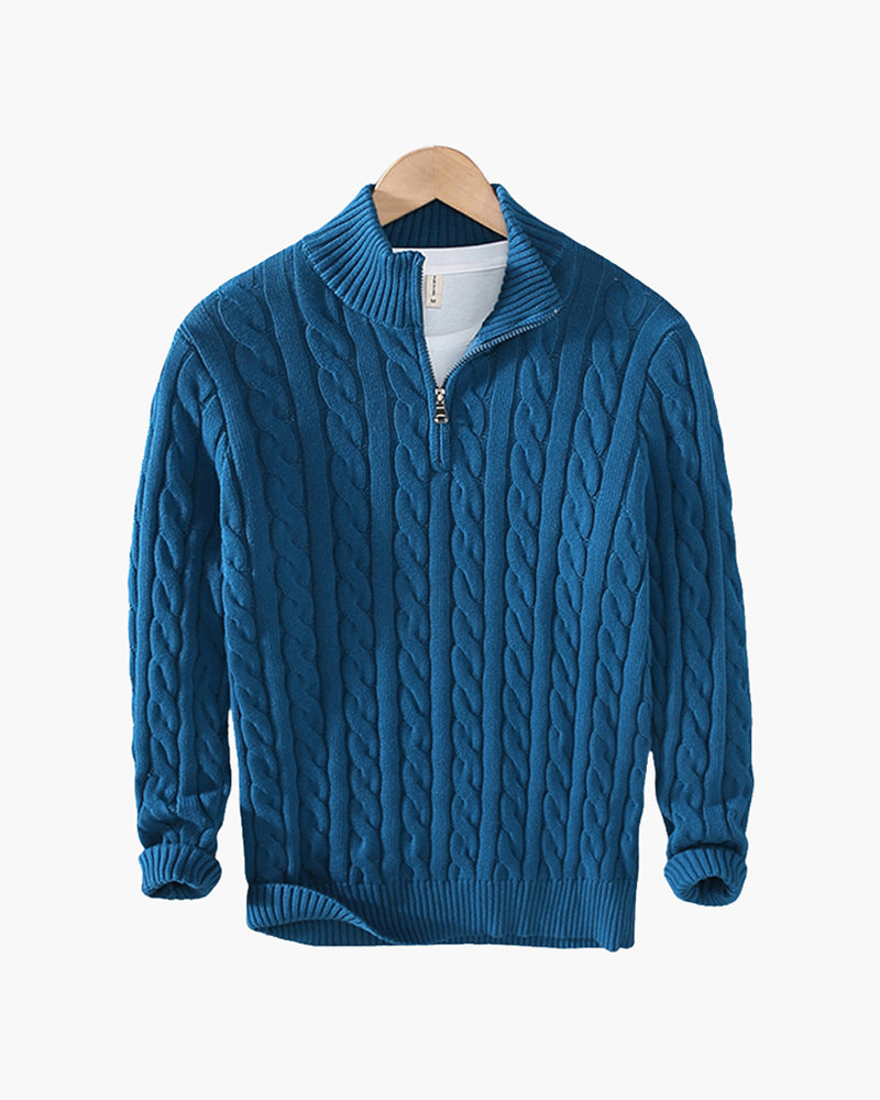 FEDERICO™ | COTONE CON ZIP A METÀ
