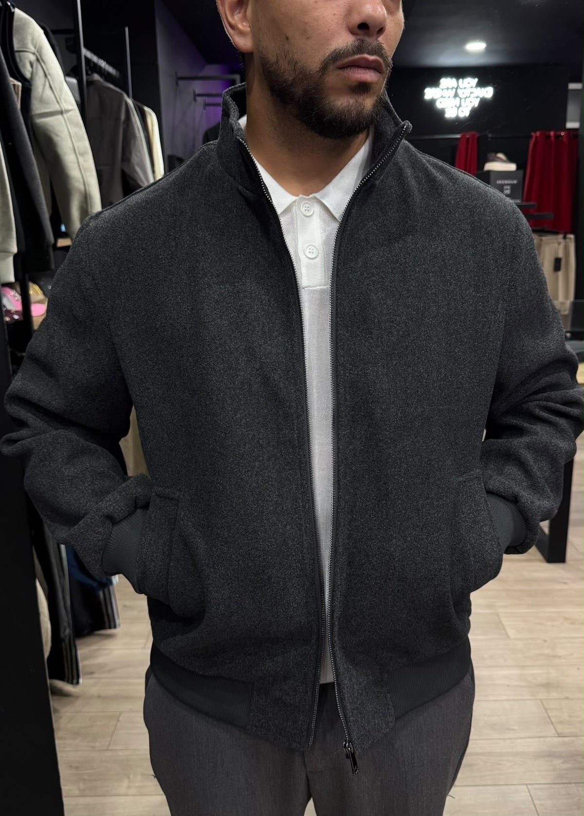 FEDERICO™ | Giacca bomber effetto lana Manhattan