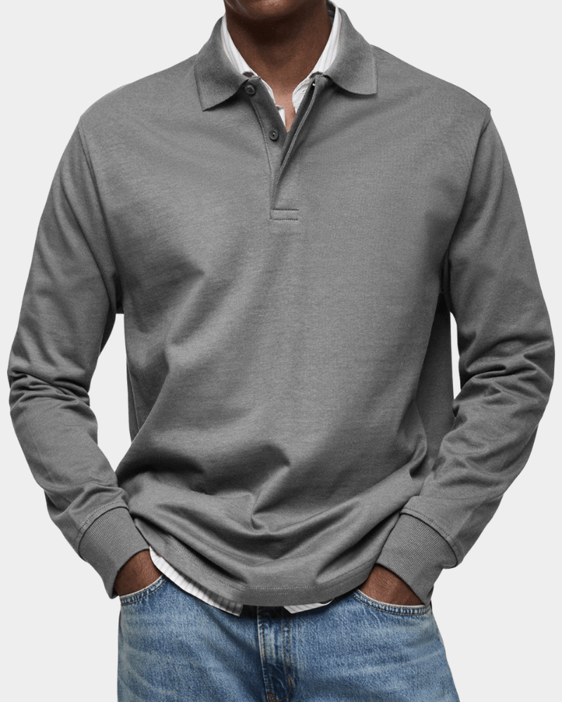 FEDERICO™ | Polo in cotone a maniche lunghe