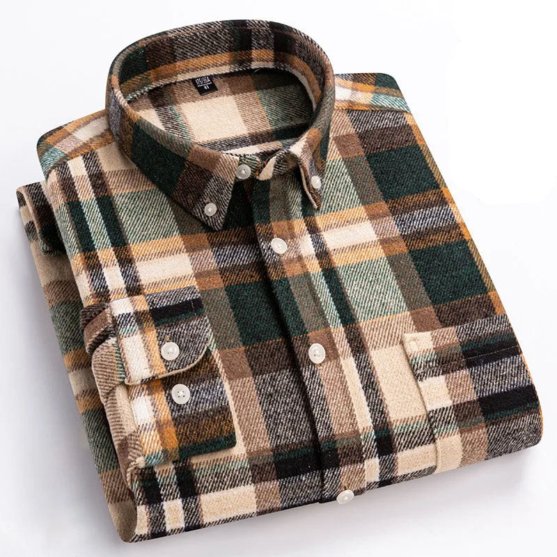 FEDERICO™ | Camicia Rockwell in flanella di cotone garzato