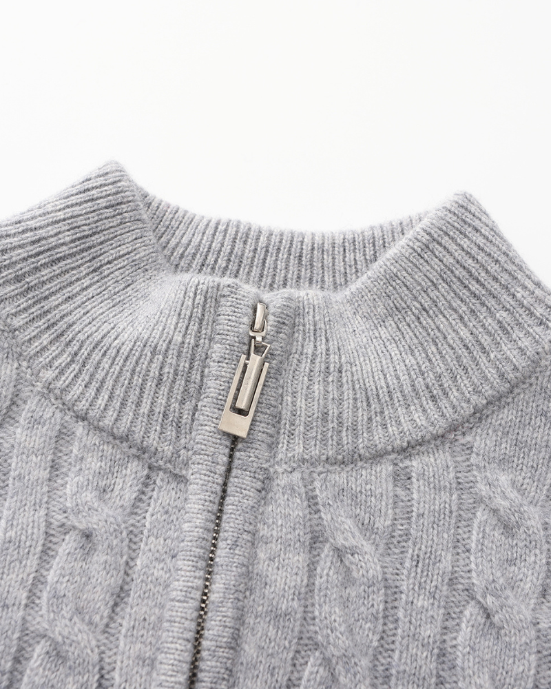 FEDERICO™ | CARDIGAN CON ZIP A METÀ