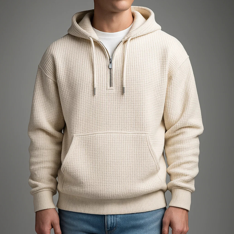 FEDERICO™ | Felpa con cappuccio a maglia a nido d'ape