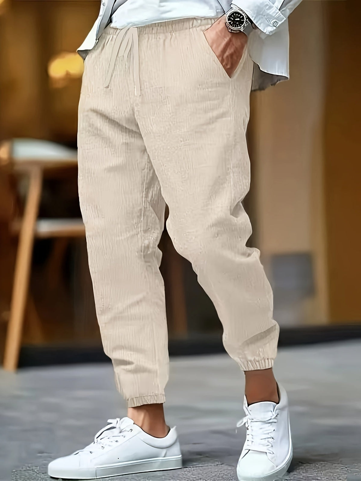 FEDERICO™ | Pantaloni da uomo in lino a vita alta