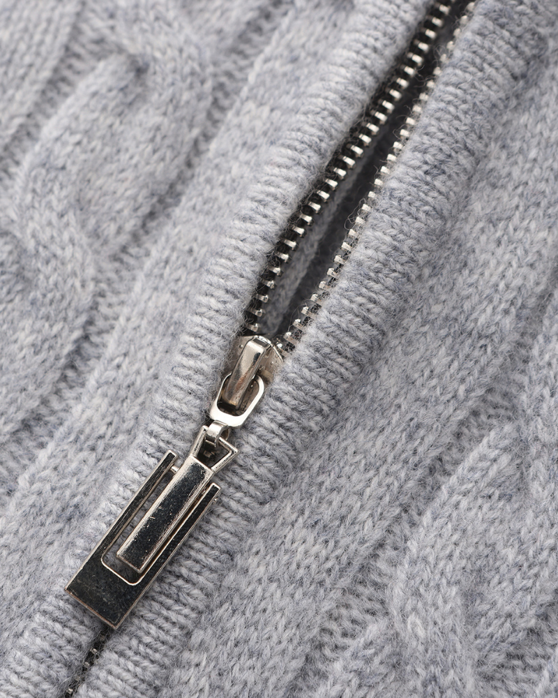 FEDERICO™ | CARDIGAN CON ZIP A METÀ