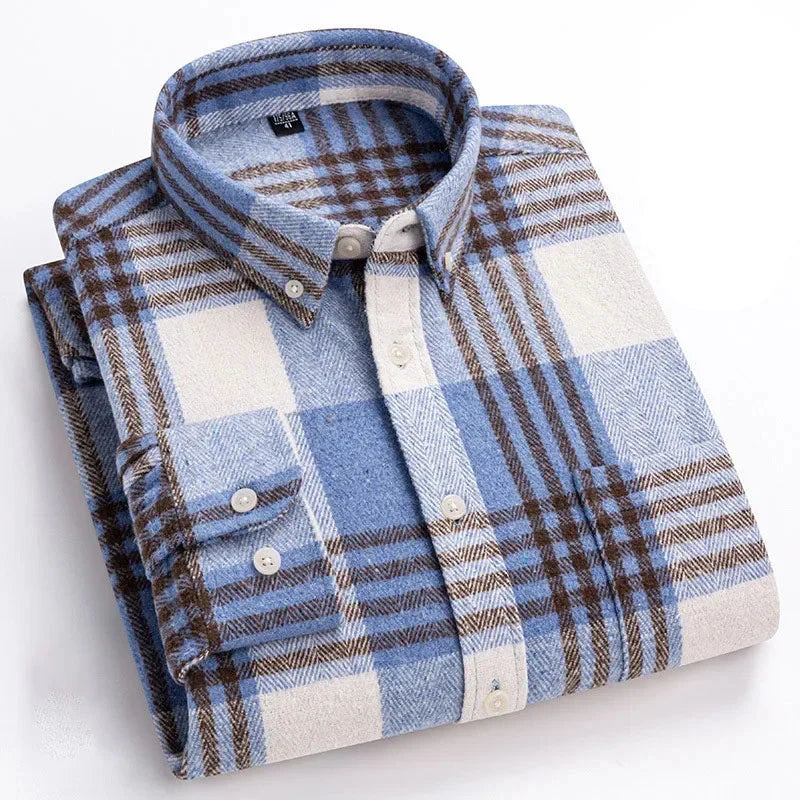 FEDERICO™ | Camicia Rockwell in flanella di cotone garzato